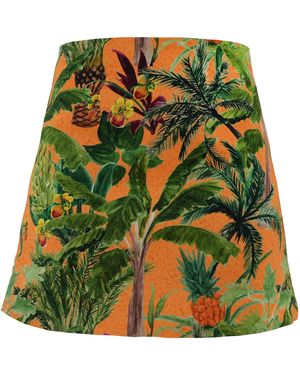 My Pair Of Jeans Pineapple Miniskirt - Green