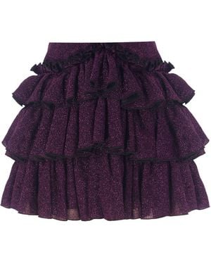 Nur Karaata Bellano Sparkle Skirt - Purple