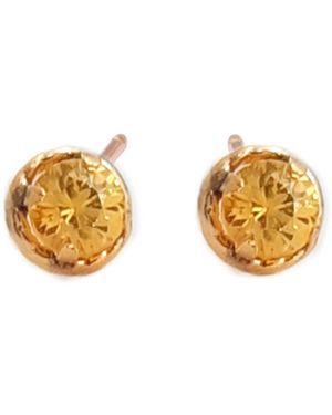 Lily Flo Jewellery Sapphire Stud Earrings - Metallic