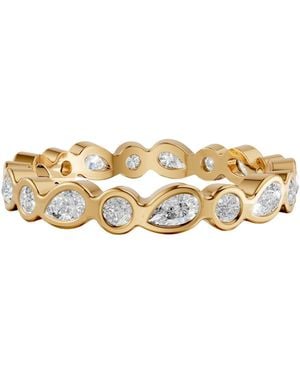 Aya Fine Jewelry 0.69 Ct Mixed Shape Lab Grown Diamond Eternity Ring - Metallic