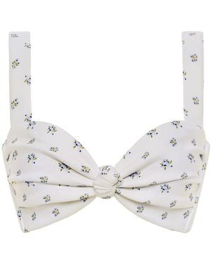 Montce Heidi Floral Hayden Bikini Top - Gray