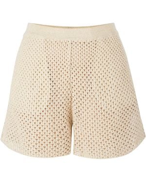 SALANIDA Neutrals Coco Lace Shorts Cream - Natural