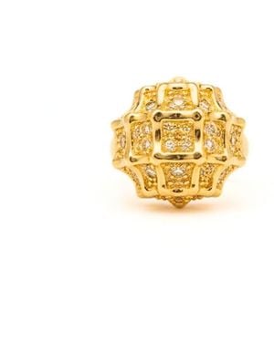 Jaredjamin Honeycomb Ring - Metallic