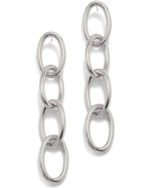 Jaredjamin Everly Drop Chain Post Earrings - White