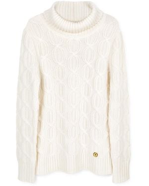 Bel Cashmere Alex Cashmere Sweater - White