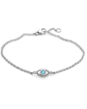 With Love Darling Topaz Eye Bracelet - Metallic