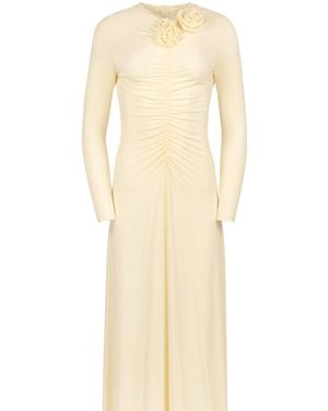 Lou&Up (Formerly Loup Clothing) Rosette Dress Pale - Natural