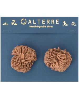 Alterre Blush Suede Pom Pom - Metallic