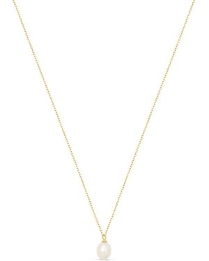 Esterah Pearl Necklace - Metallic