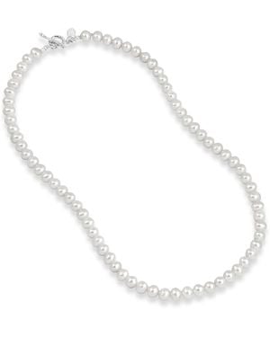 Dower & Hall Freshwater Luna Pearl Necklace - Metallic