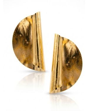 Jaredjamin Large Scroll Earrings - Metallic