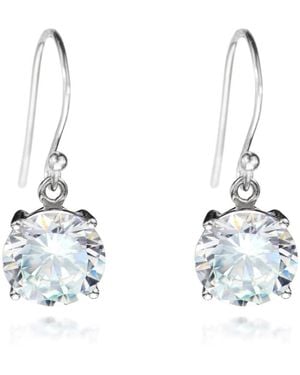 The Jewellery Store London Round Crystal Earrings - Blue