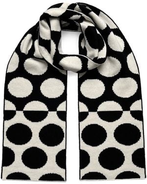 INGMARSON Circles Wool & Cashmere Scarf - Black