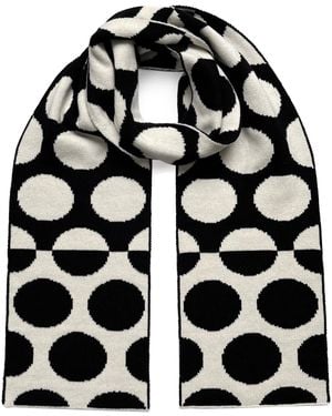 INGMARSON Circles Wool & Cashmere Scarf - Black