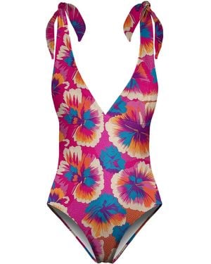 Aloha From Deer Tropicana One Piece Swimsuit - Red