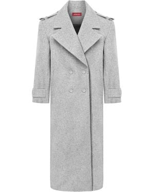 Mandragora Double-Breasted Wool Coat Marove - Gray