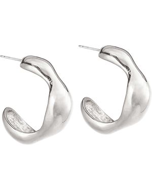 Biko Jewellery Contour Hoops - Metallic