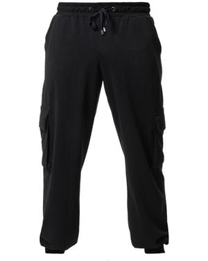 Metamorph Cotton Cargo Trousers - Black
