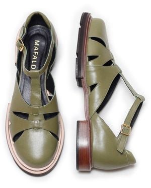 Mafalda Maite Fisherman Sandals - Green