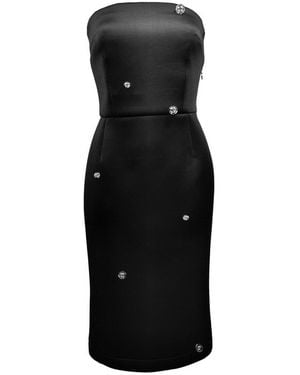 Laura Daili Neutrals Crystal Orbit Dress - Black