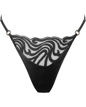 MONIQUE MORIN LINGERIE Echo Thong - Black