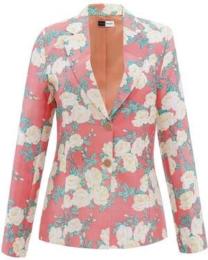 Richa Sharma Tailored Single Breasted Silk Blazer