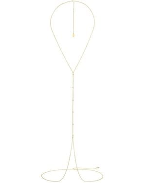 SET & STONES Serra Body Chain - White