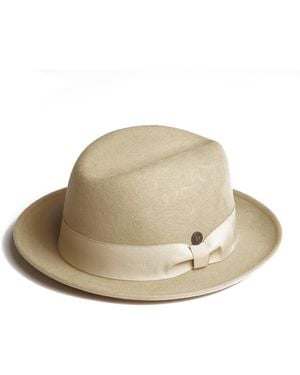 Dasmarca Hats Godfather Ivory Wool Felt Hat - Natural