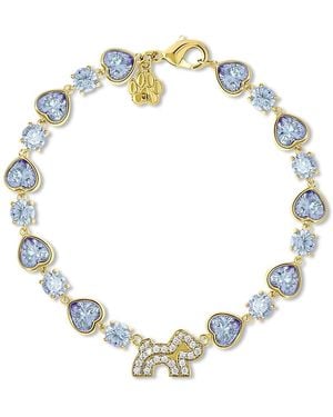 Cloud Haven Heart Crystal Logo Bracelet - Metallic