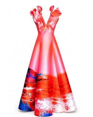 Maxjenny Butterfly Evening Dress - Red