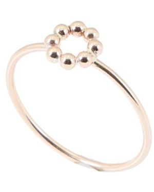 Inari Jewellery Daisy Stacking Ring Filled - White