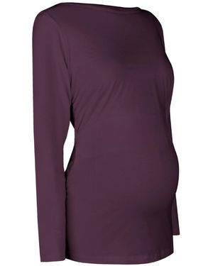 The Bshirt Maternity Long Sleeve Top - Purple