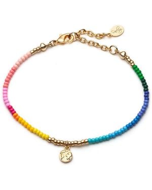 With Love Darling Earth Beaded Bracelet - Metallic
