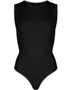 OW Collection Tanktop Sleeveless Bodysuit - Black