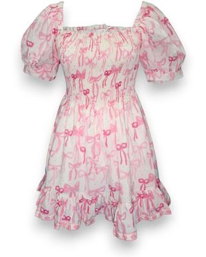 Mary Marshmallow Poppy Dress Short - Pink