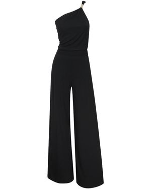 Me & Thee No Escape One Shoulder Jumpsuit - Black