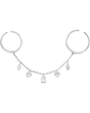 SHYMI Two Finger Bezel Set Adjustable Ring - Metallic