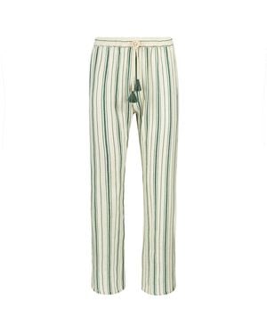 Boutique Kaotique Moroccan Stripped Beach Trousers - Blue