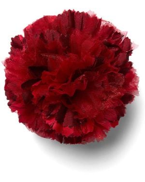 Helena Simon The Carnation Floral Brooch - Red