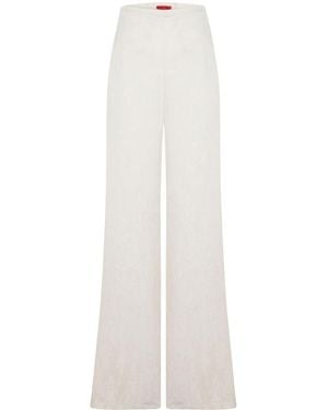 Pcfg Neutrals Daydreamers Relaxed Wide Leg Trousers - White
