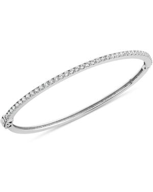 SALLY SKOUFIS Complete Bangle With Made Cz Diamond Stimulant - White