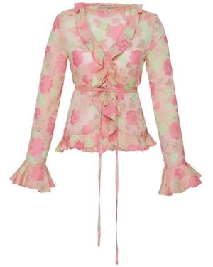 Anse Victorin Lily Silk Blouse - Pink