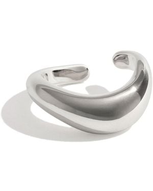 Stone Fruit Wave Toe Ring - White