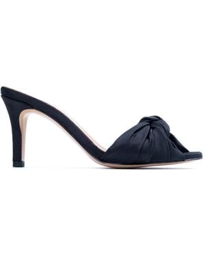 Ginissima Sofia Satin Clogs - Blue