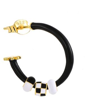Pinnole Dalmata Earring Mix - Black