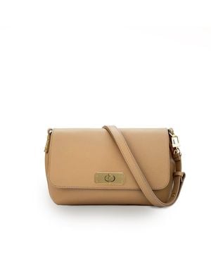 Apatchy London Neutrals The Maisie Maxi Sand Leather Bag - Natural