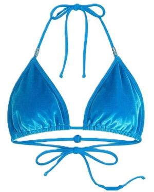 Brasini Swimwear Soninha Convertible Bikini Top - Blue
