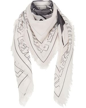 Lendrop Studios Lendrop Logo Scarf - White