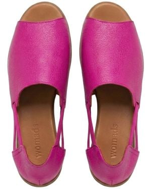 Womads Royal Fuchsia Peep Toes - Pink