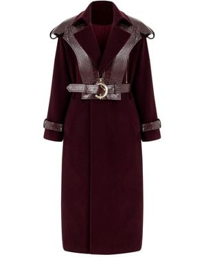 Saint Ones Bhemis Coat With Vest - Red